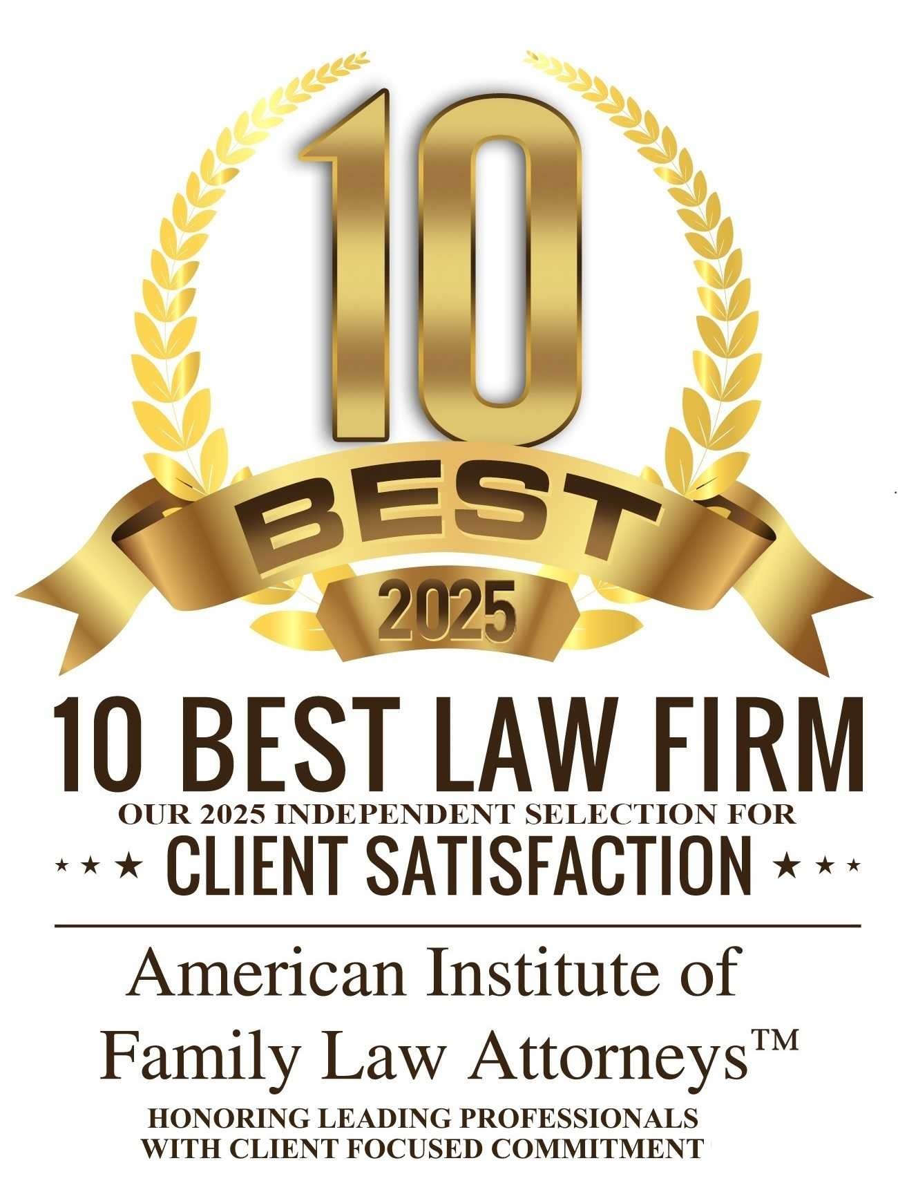 10 Best Law Firm — Client Satisfaction 2025
