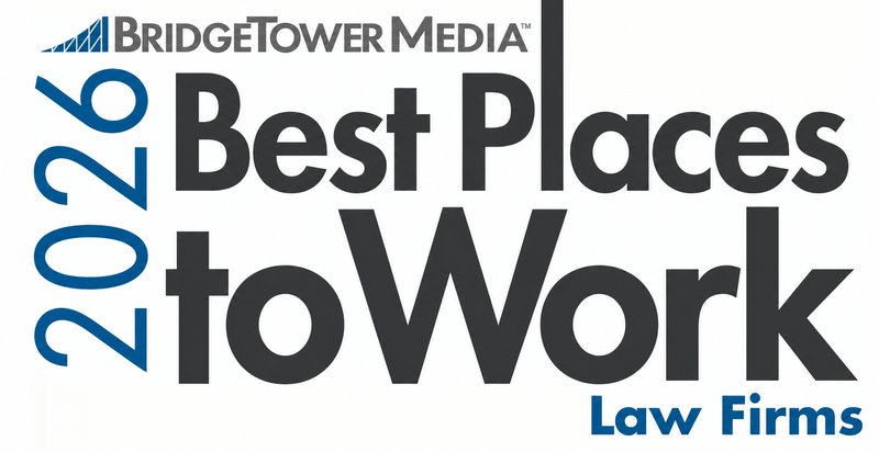 BridgeTower Media 2026 Best Places to Work, Law Firms badge