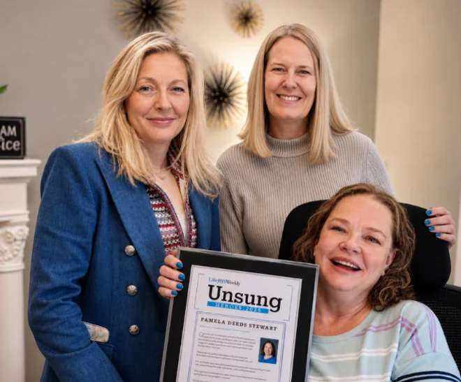 Triangle Divorce Lawyers team members celebrating a Lawyers Weekly Unsung Heroes recognition