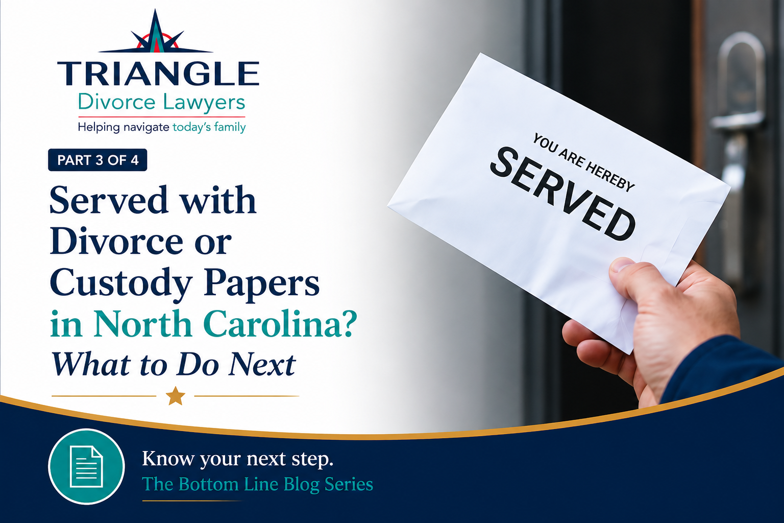 Blog Series The Bottom Line Divorce in NC Part 3